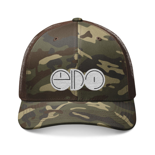 Camo Trucker Hat - embroidered